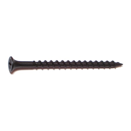 Buildright Drywall Screw, #8 x 2-1/2 in, Steel, Flat Head Phillips Drive, 112 PK 07711